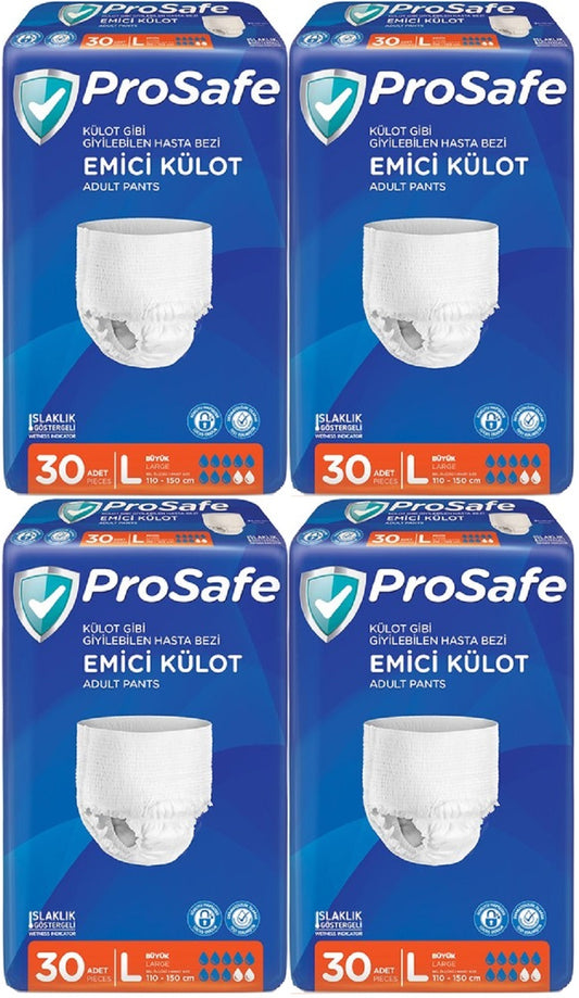 Prosafe Emici Külot Yetişkin Bezi Büyük-Large 120 Adet (4PK*30)