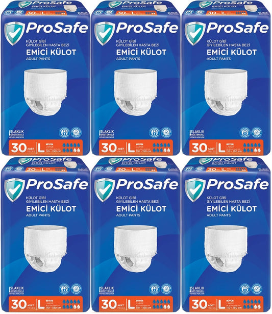 Prosafe Emici Külot Yetişkin Bezi Büyük-Large 180 Adet (6PK*30)