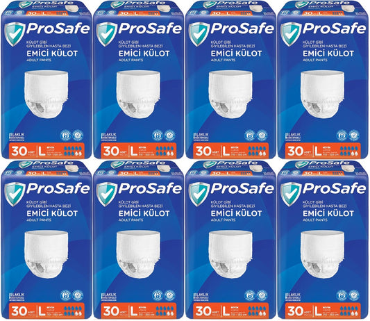 Prosafe Emici Külot Yetişkin Bezi Büyük-Large 240 Adet (8PK*30)