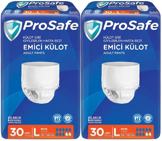 Prosafe Emici Külot Yetişkin Bezi Büyük-Large 60 Adet (2PK*30)