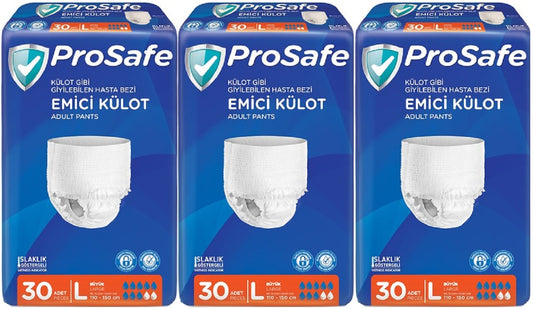 Prosafe Emici Külot Yetişkin Bezi Büyük-Large 90 Adet (3PK*30)