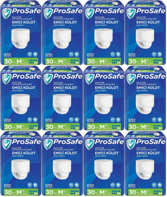 Prosafe Emici Külot Yetişkin Bezi Orta-Medium 360 Adet (12PK*30)