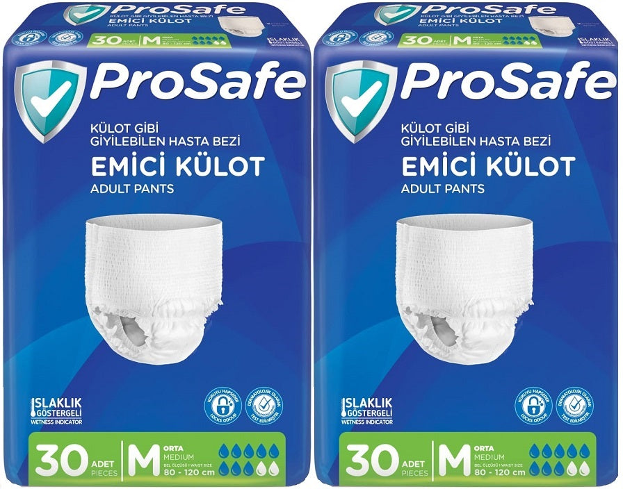 Prosafe Emici Külot Yetişkin Bezi Orta-Medium 60 Adet (2PK*30)
