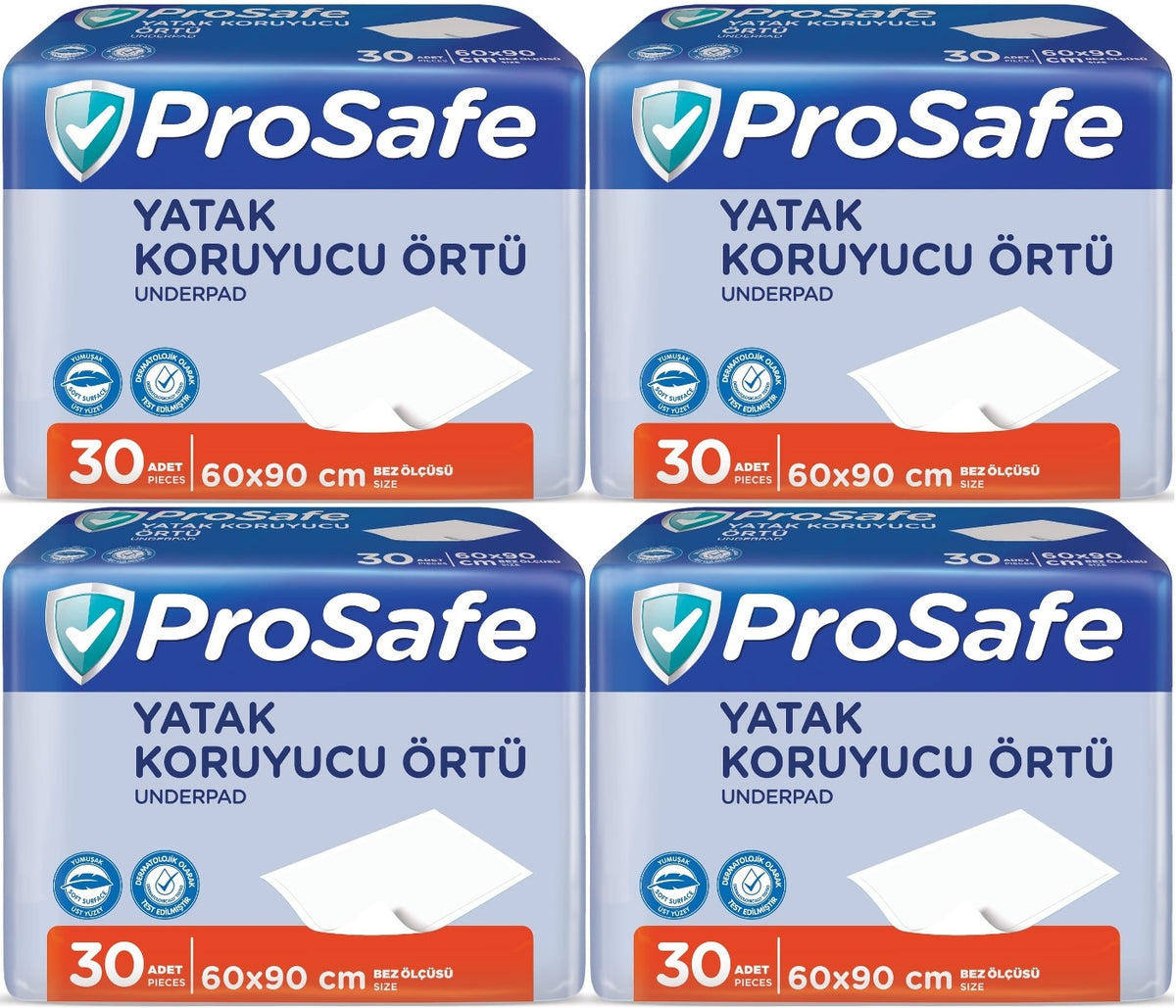 Prosafe Yetişkin Alt Açma Yatak Koruyucu Örtü 60*90CM 120 Adet (4PK*30)
