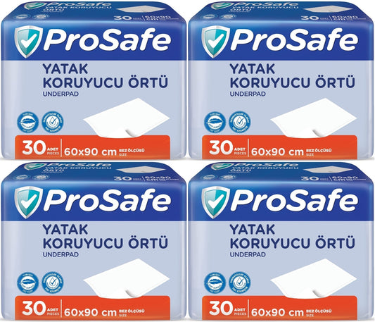 Prosafe Yetişkin Alt Açma Yatak Koruyucu Örtü 60*90CM 120 Adet (4PK*30)