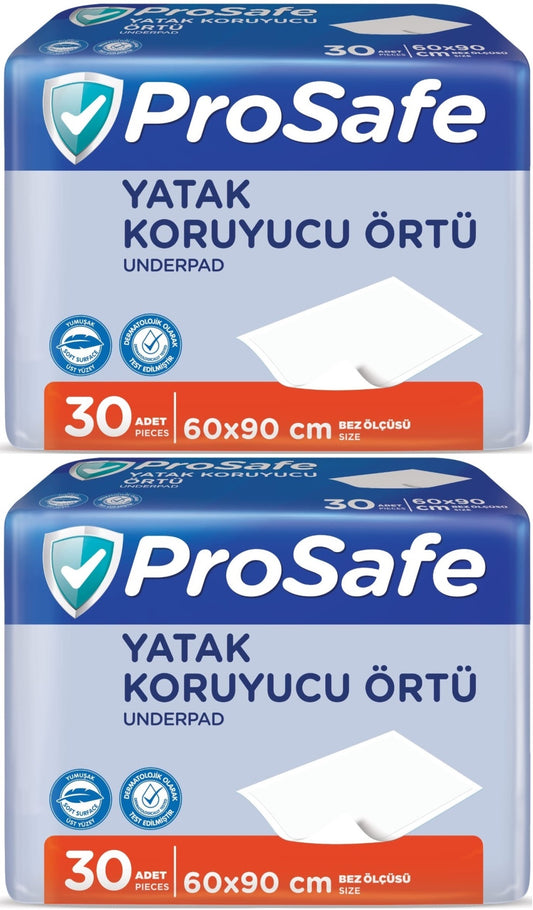 Prosafe Yetişkin Alt Açma Yatak Koruyucu Örtü 60*90CM 60 Adet (2PK*30)