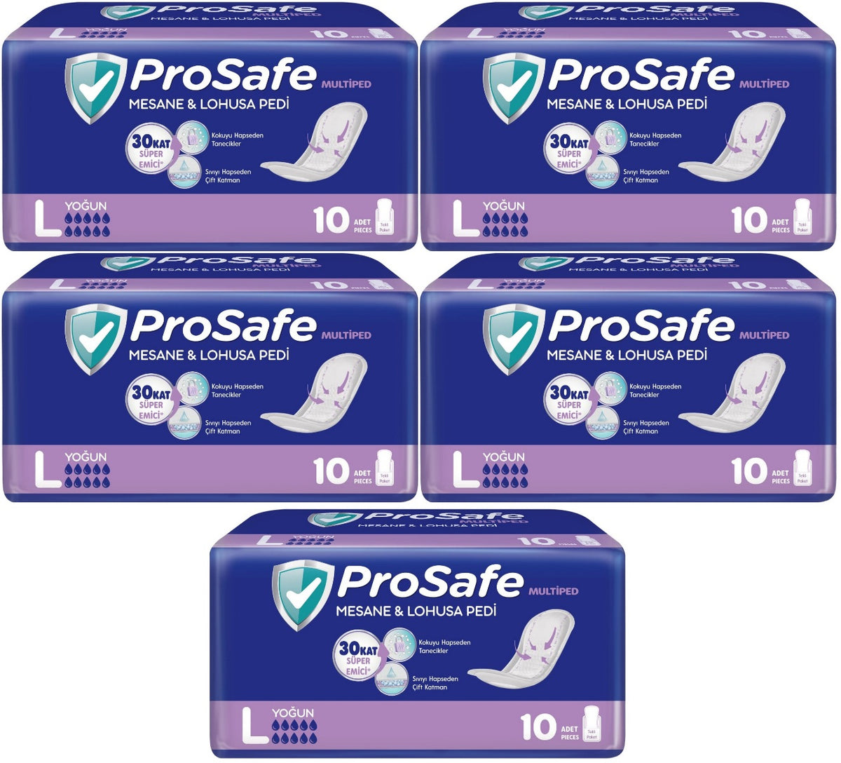 Prosafe Multiped Regl - Mesane - Lohusa Pedi L - Büyük - Large Extra/Gece 50 Adet