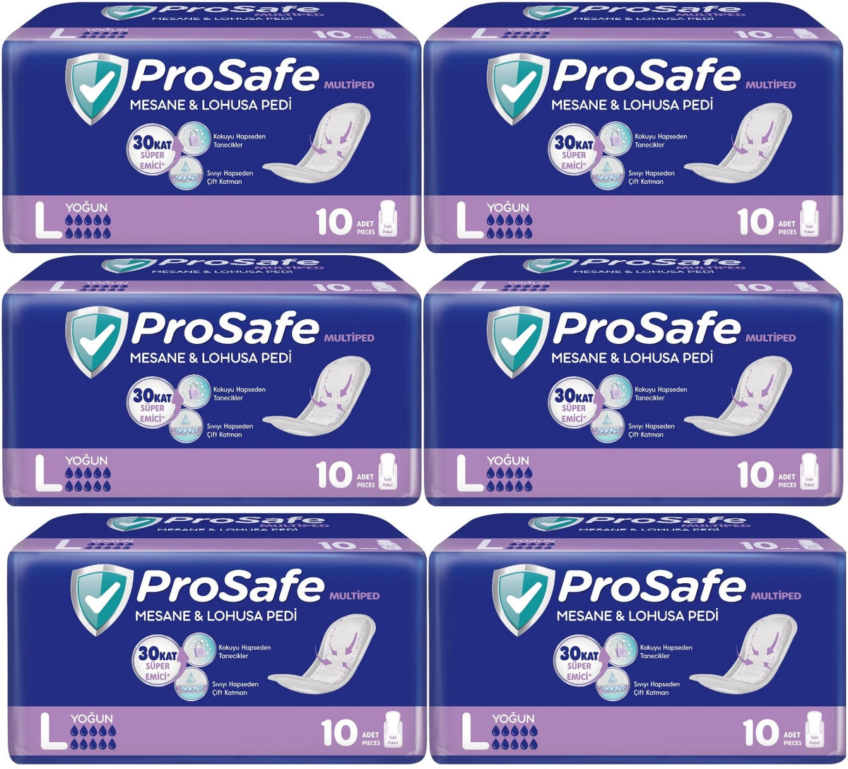 Prosafe Multiped Regl - Mesane - Lohusa Pedi L - Büyük - Large Extra/Gece 60 Adet