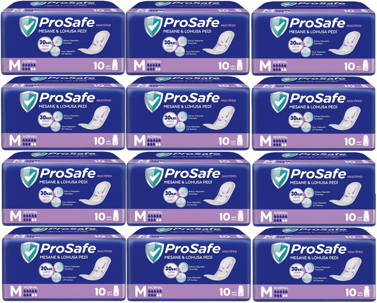Prosafe Multiped Regl - Mesane - Lohusa Pedi M - Medium - Orta/Gece 120 Adet