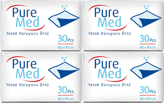 Puremed Yetişkin Yatak Koruyucu 60*90CM 120 Adet (4PK*30)