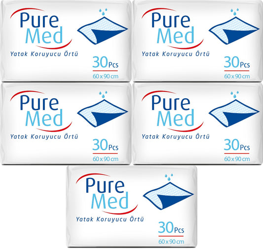 Puremed Yetişkin Yatak Koruyucu 60*90CM 150 Adet (5PK*30)