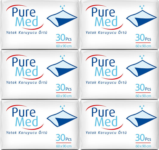 Puremed Yetişkin Yatak Koruyucu 60*90CM 180 Adet (6PK*30)