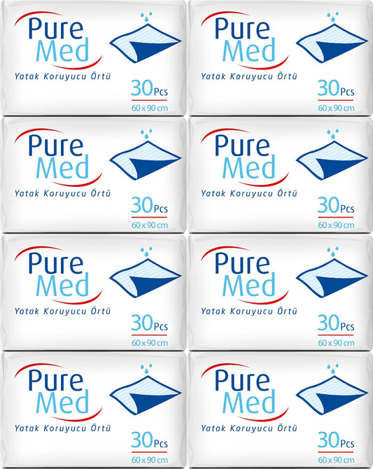Puremed Yetişkin Yatak Koruyucu 60*90CM 240 Adet (8PK*30)