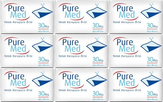 Puremed Yetişkin Yatak Koruyucu 60*90CM 270 Adet (9PK*30)