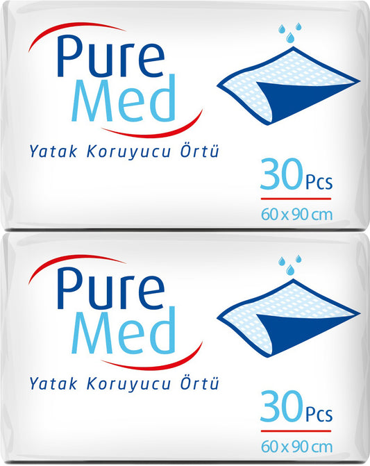 Puremed Yetişkin Yatak Koruyucu 60*90CM 60 Adet (2PK*30)