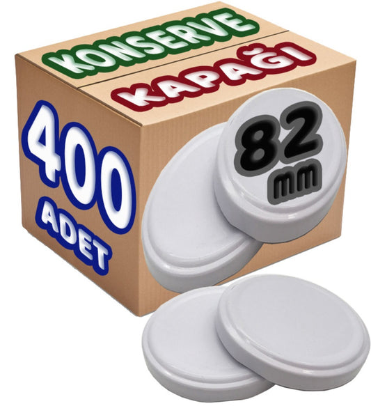 SBK Konserve Kavanoz Kapağı Büyük Standart (82mm) 400 Lü Set