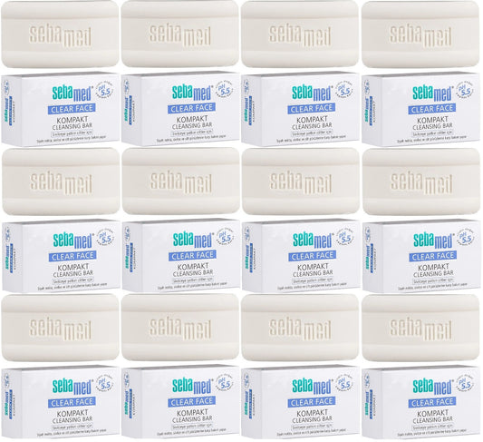 Sebamed Clear Face Kompakt Yüz Temizleme  Barı Sabun Sivilceye Yatkın Cilt 100GR (12 Li Set)