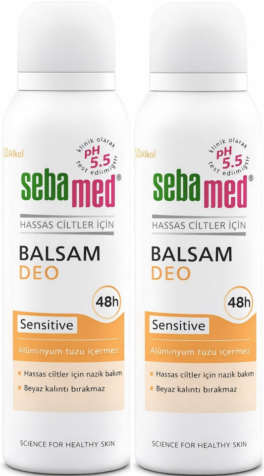 Sebamed Deodorant Aerosol 150 ML Balsam - Sensitive/Hassas (2 Li Set)