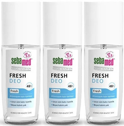 Sebamed Deodorant Sprey 75 ML Fresh (3 Lü Set)