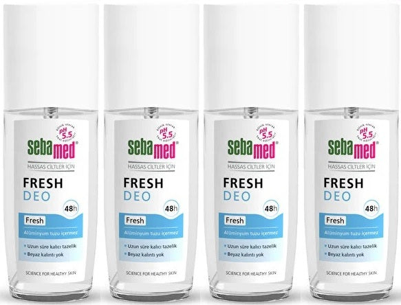 Sebamed Deodorant Sprey 75 ML Fresh (4 Lü Set)