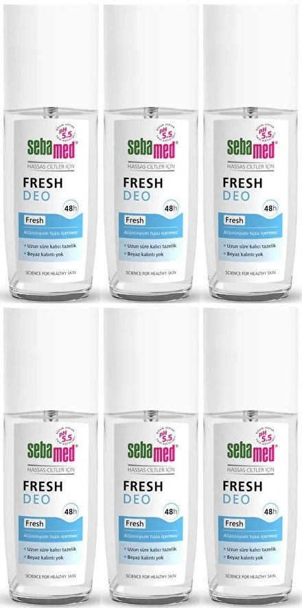Sebamed Deodorant Sprey 75 ML Fresh (6 Lı Set)