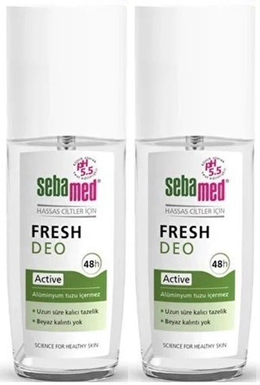 Sebamed Deodorant Sprey 75 ML Fresh Active (2 Li Set)