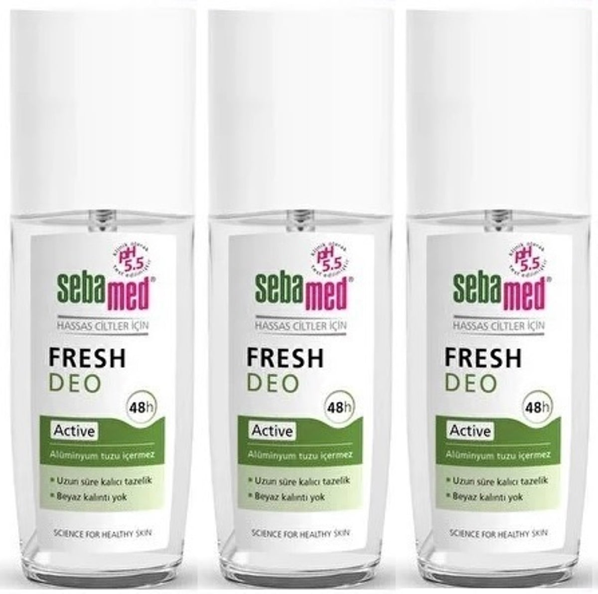Sebamed Deodorant Sprey 75 ML Fresh Active (3 Lü Set)