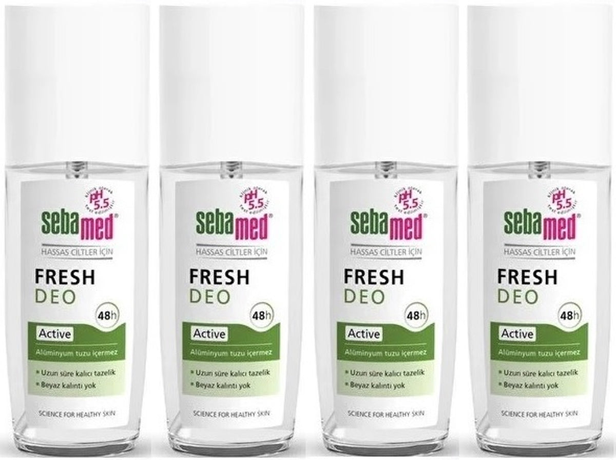 Sebamed Deodorant Sprey 75 ML Fresh Active (4 Lü Set)