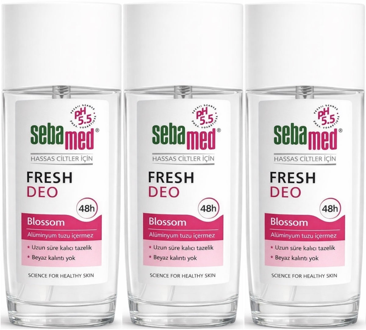 Sebamed Deodorant Sprey 75 ML Fresh Blossom (3 Lü Set)
