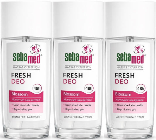 Sebamed Deodorant Sprey 75 ML Fresh Blossom (3 Lü Set)