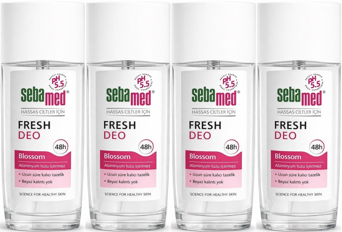 Sebamed Deodorant Sprey 75 ML Fresh Blossom (4 Lü Set)