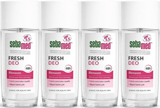 Sebamed Deodorant Sprey 75 ML Fresh Blossom (4 Lü Set)