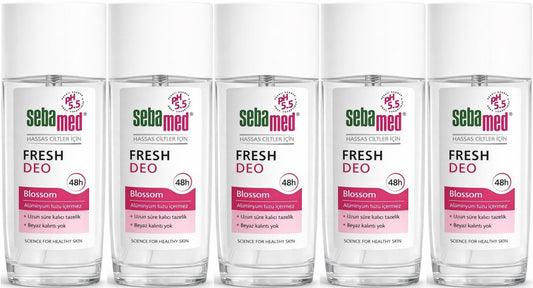 Sebamed Deodorant Sprey 75 ML Fresh Blossom (5 Li Set)