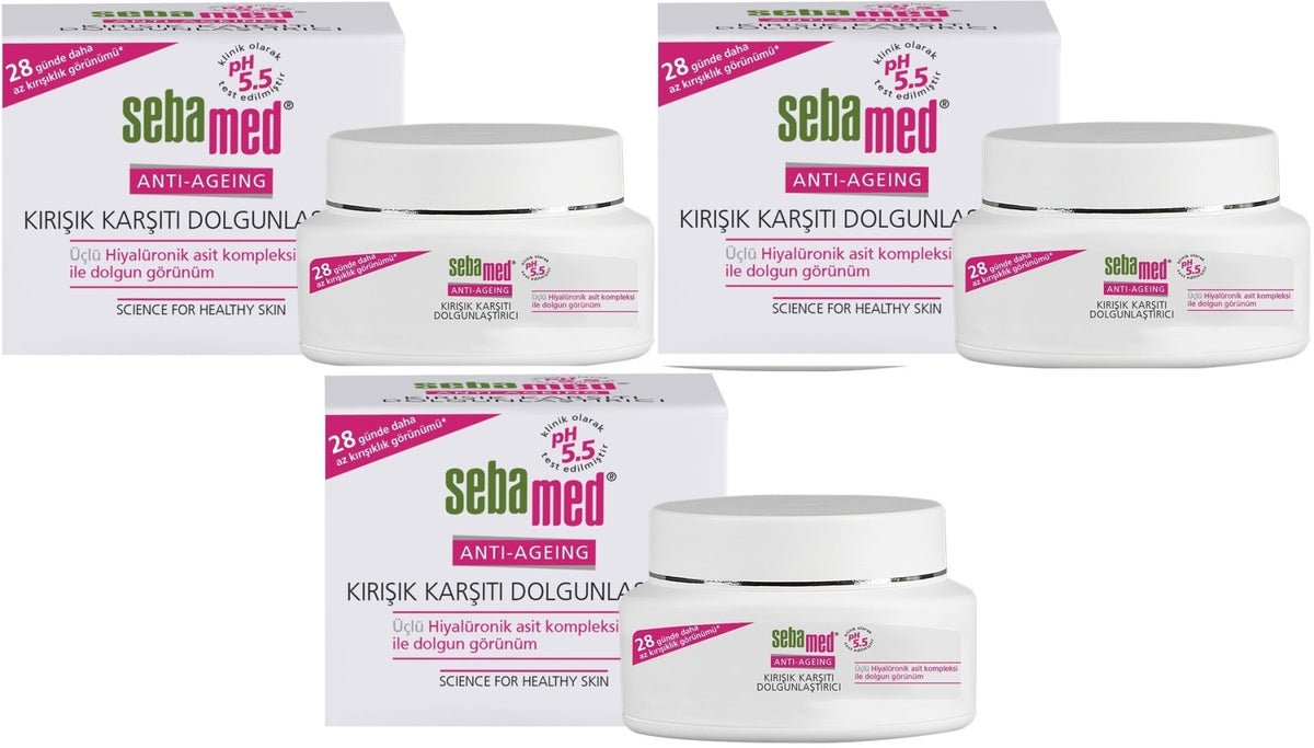 Sebamed Kırışık Karşıtı Dolgunlaştırıcı Antı-Ageıng Krem 50ML (3 Lü Set)