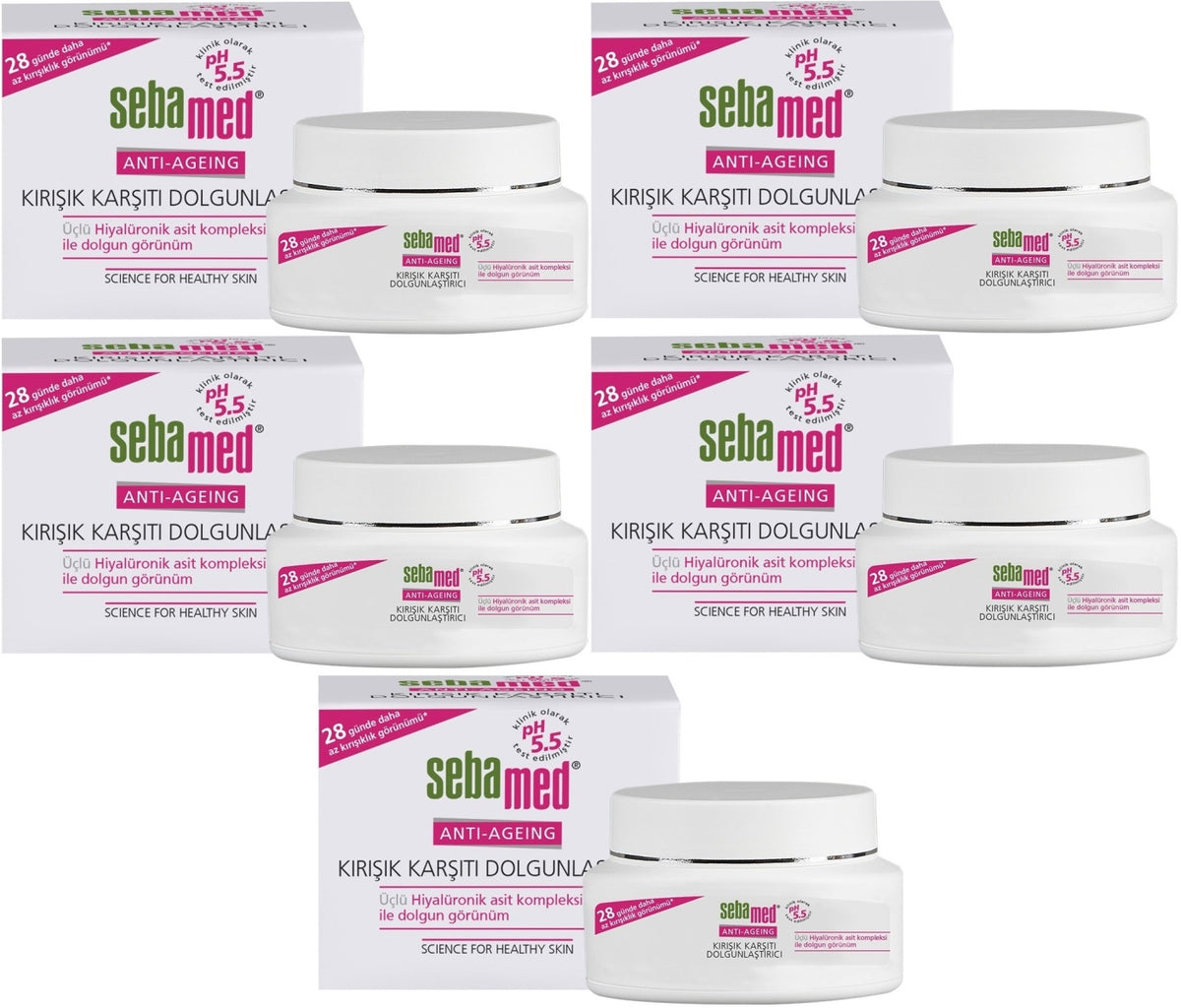 Sebamed Kırışık Karşıtı Dolgunlaştırıcı Antı-Ageıng Krem 50ML (5 Li Set)