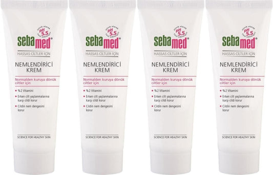 Sebamed Nemlendirici Krem Tüp 50ML (Günlük Kullanım) (4 Lü Set)