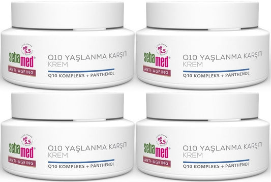 Sebamed Q10 Yaşlanma ve Kırışıklık Karşıtı Koruyucu Anti-Age Krem 50ML (4 Lü Set)