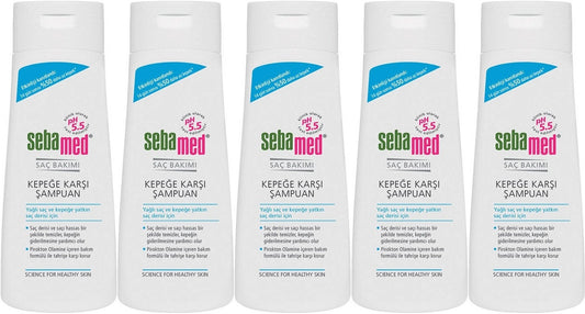 Sebamed Şampuan 400ML Kepeğe Karşı ve Yağlı Saç Tipleri için (5 Li Set)
