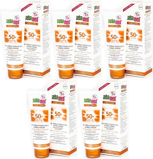 Sebamed Sun Care Çok Yönlü Koruyucu Güneş Kremi 75ML SPF 50+ Faktör (5 Li Set)