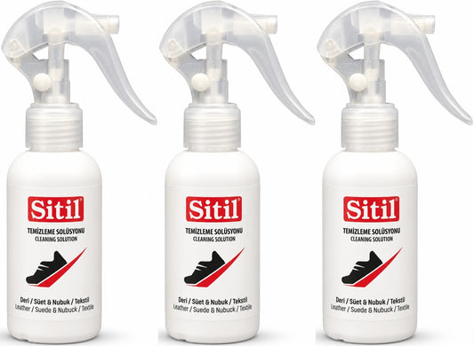 Sitil Ayakkabı Temizleme Solüsyonu 100 ML (Sneaket - Deri - Süet - Nubuk - Kumaş) (3 Lü Set)