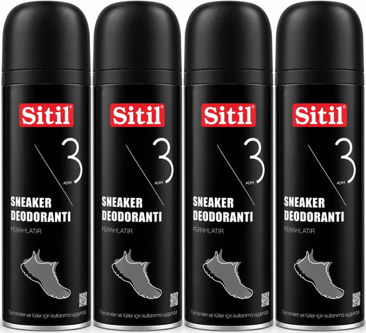 Sitil Sneaker Ayakkabı Deodorantı 150 ML (4 Lü Set)
