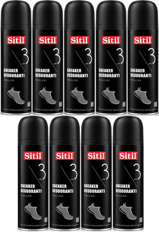 Sitil Sneaker Ayakkabı Deodorantı 150 ML (9 Lu Set)