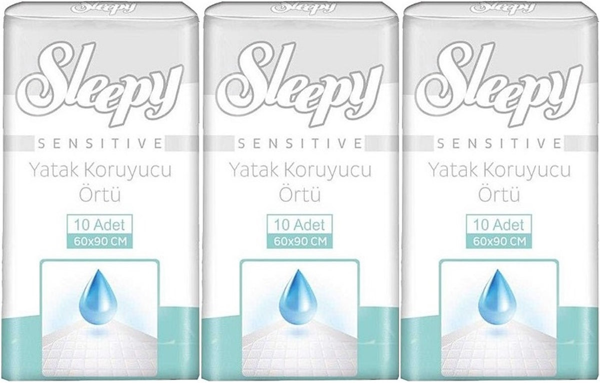 Sleepy Yetişkin Yatak Koruyucu 60*90CM 30 Adet (3PK*10)
