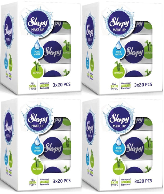Sleepy Yüz Temizleme Havlusu Bamboo Make Up 240 Yaprak (12PK*20)