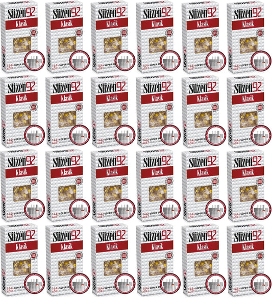 Süzen92 Klasik Sigara Ağızlık Filtresi 3456 Adet Fırsat Pk Kutu (24PK*144)