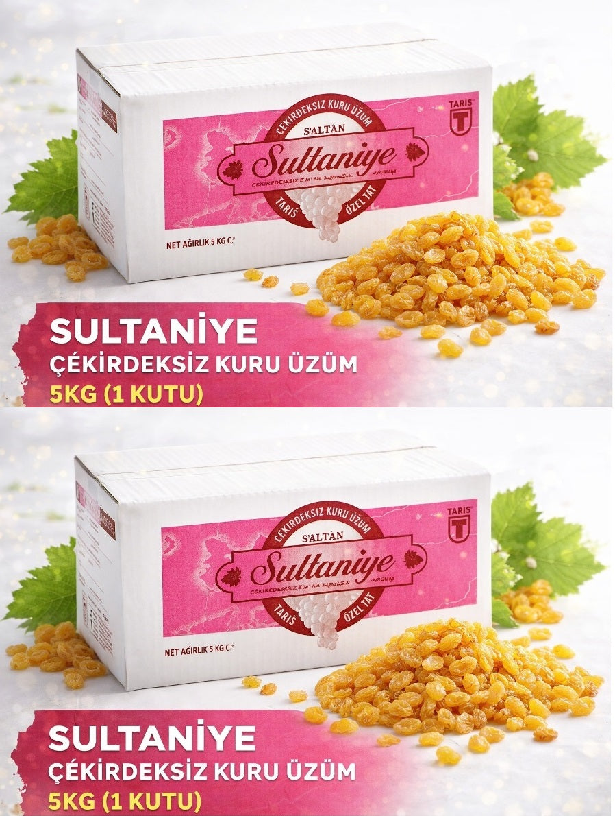Tariş Sultaniye Çekirdeksiz Kuru Üzüm 10KG (2PK*5KG)