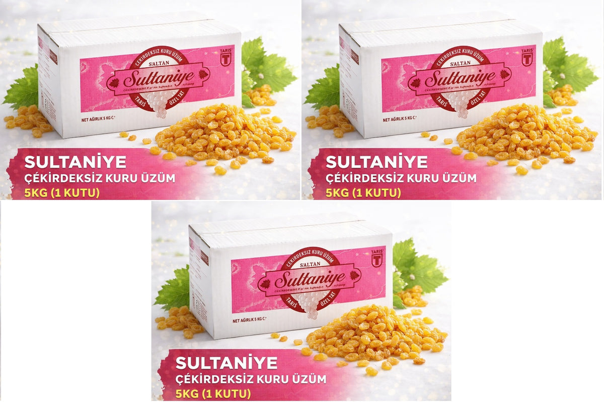 Tariş Sultaniye Çekirdeksiz Kuru Üzüm 15KG (3PK*5KG)