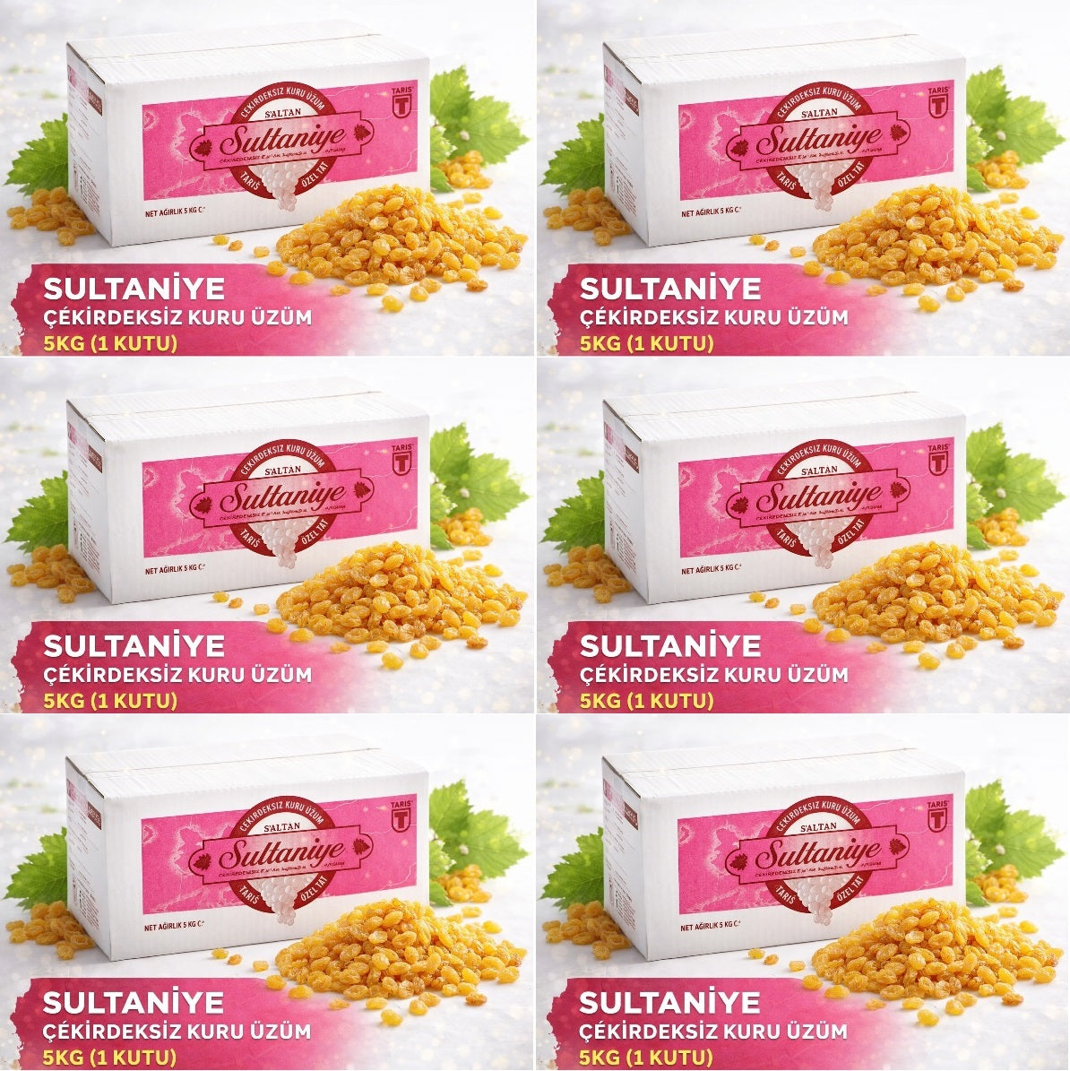 Tariş Sultaniye Çekirdeksiz Kuru Üzüm 30KG (6PK*5KG)
