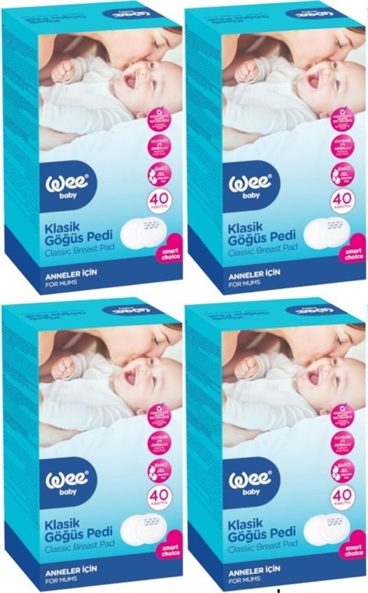 Wee Baby Klasik Göğüs Pedi (40 Lı) 160 Adet (4Pk*40)