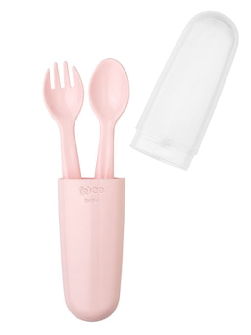 Wee Çatal Kaşık Seti  (Kod:134) - Pembe